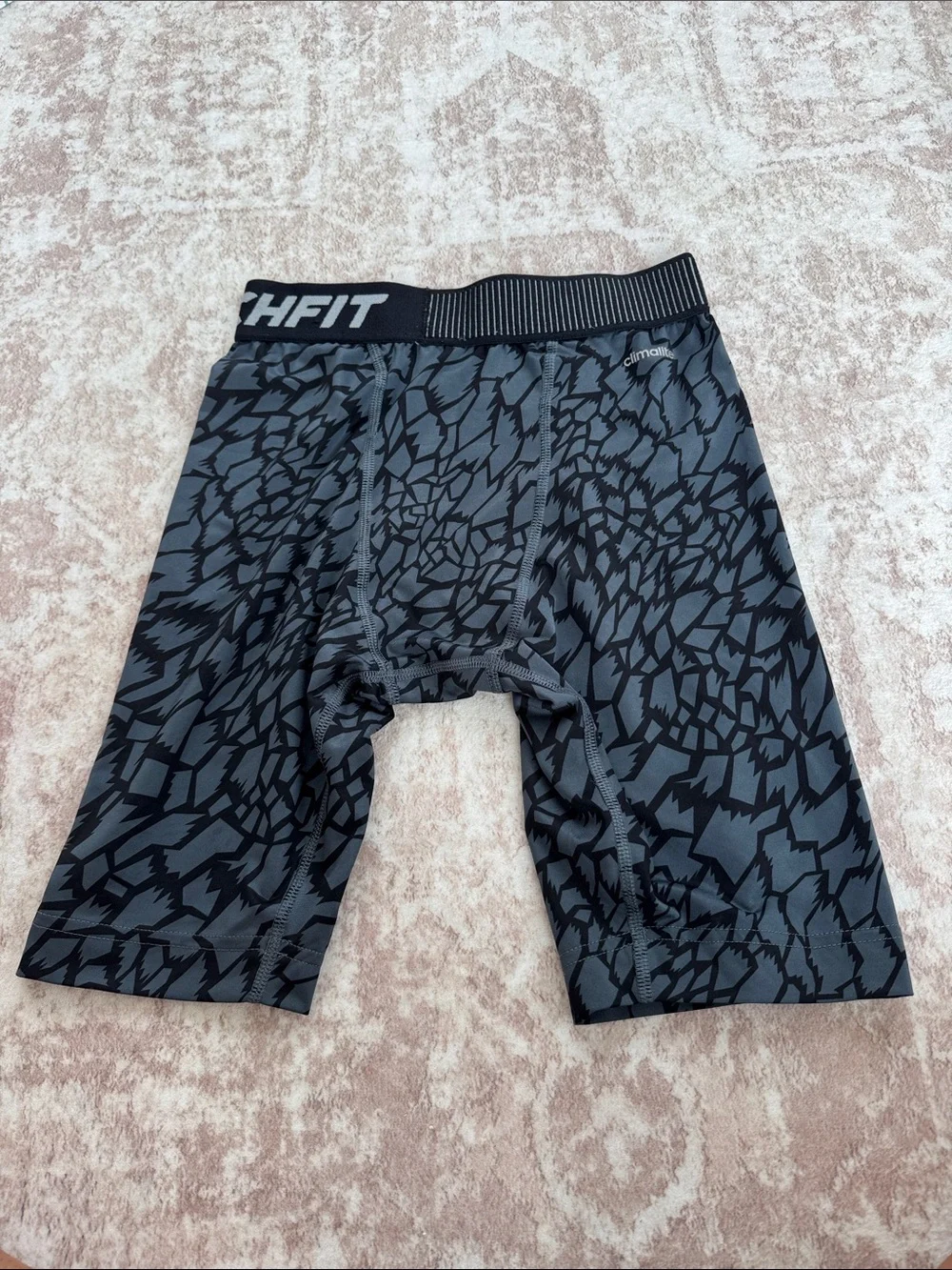 adidas Black & Gray Graphic Compression Boxer Briefs